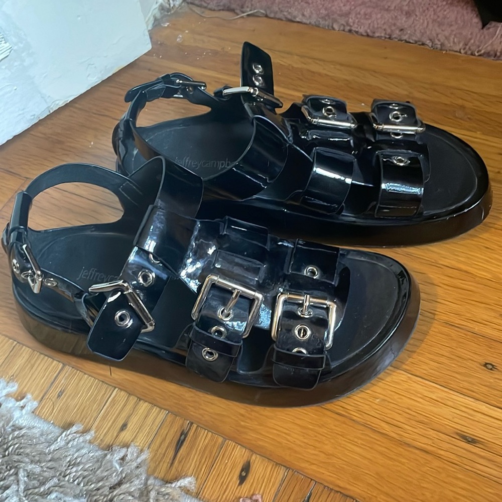 Jeffrey Campbell Musashi platform sandals size 7